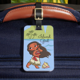 Moana Island Girl Luggage Tag
