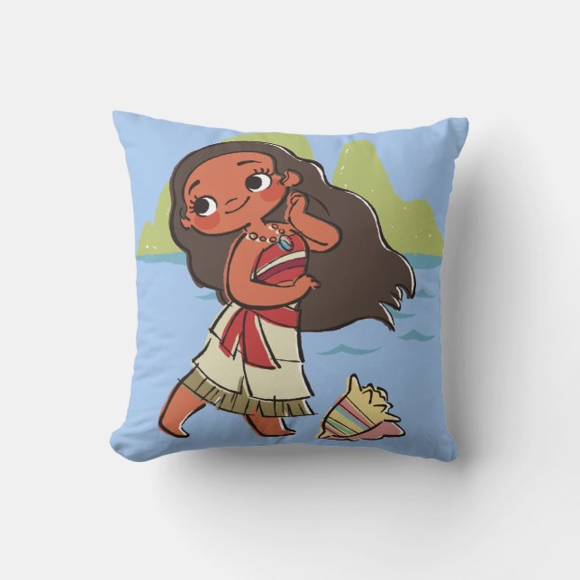 Moana | Island Girl Throw Pillow (Front)