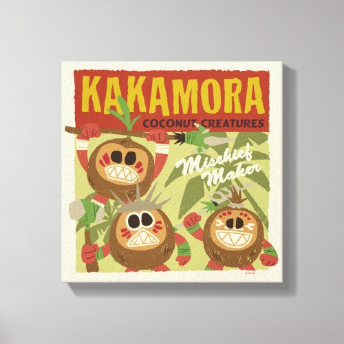 Moana  Kakamora _ Coconut Creatures Canvas Print