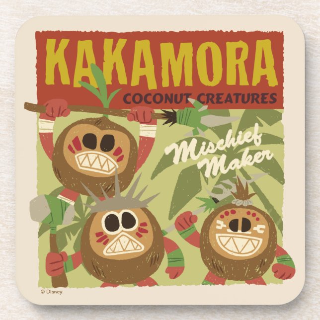 Moana | Kakamora - Coconut Creatures Drink Coaster (Front)