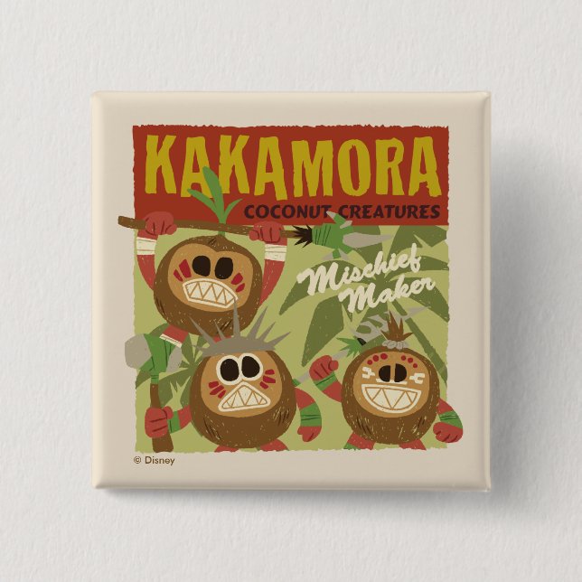 Moana | Kakamora - Coconut Creatures Pinback Button (Front)