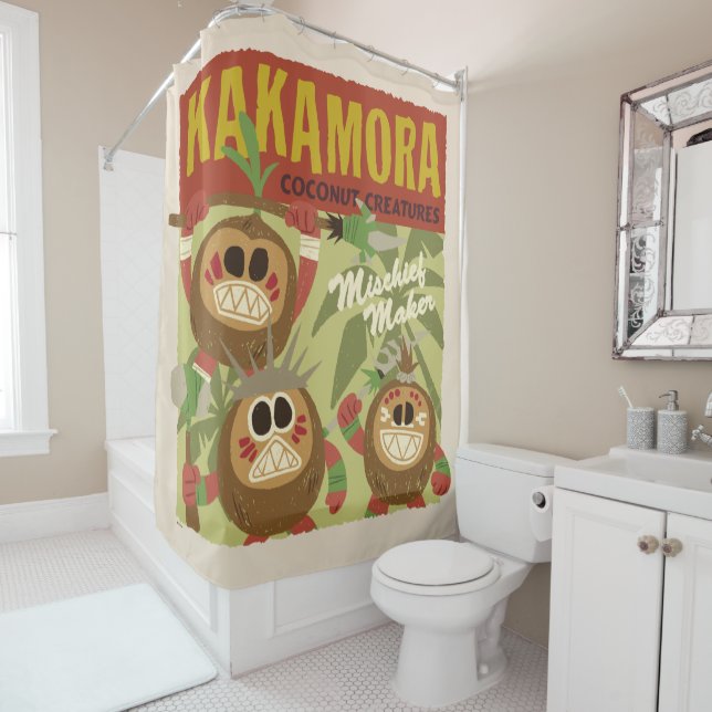 Moana | Kakamora - Coconut Creatures Shower Curtain (In Situ)