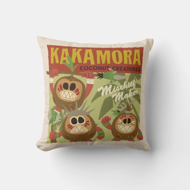 Moana | Kakamora - Coconut Creatures Throw Pillow (Front)