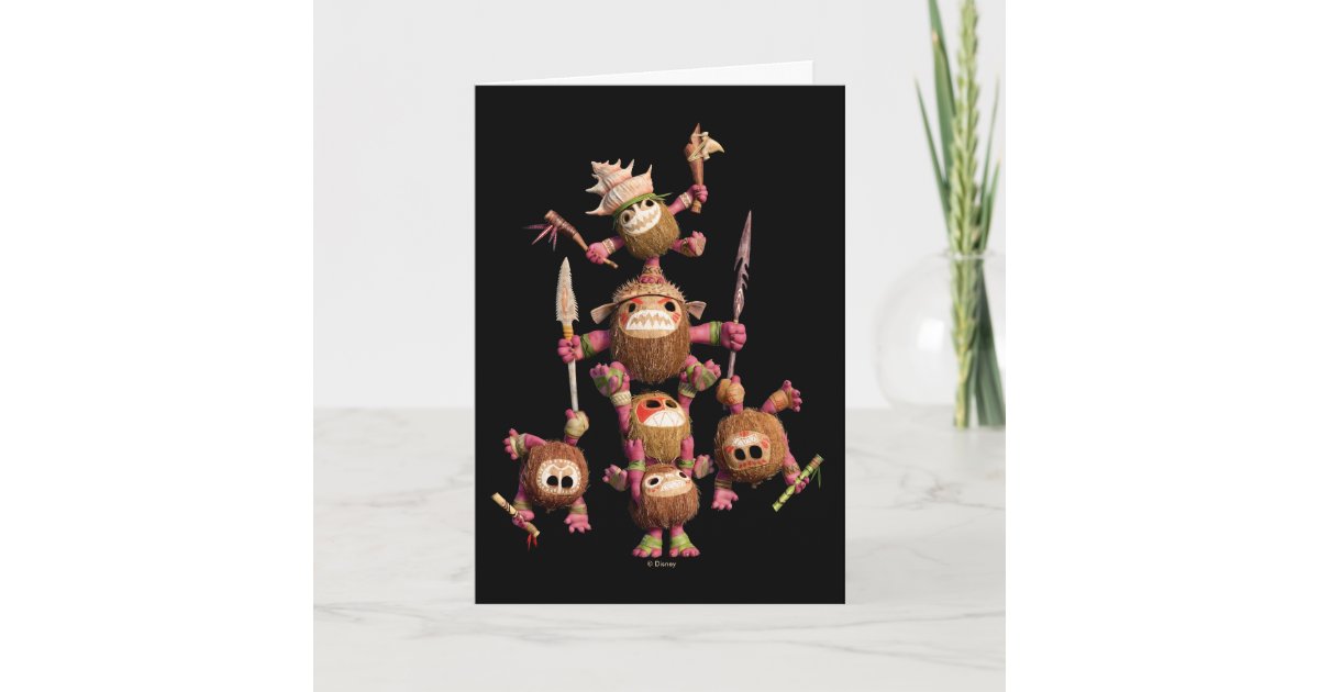 Moana Kakamora Coconut Pirates Card Zazzle Com