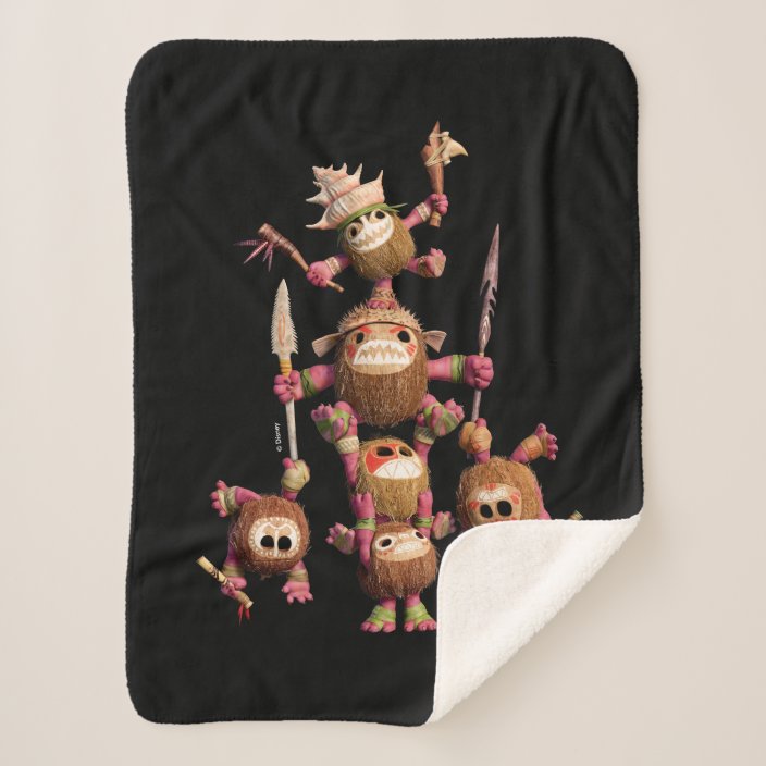 Moana Kakamora Coconut Pirates Sherpa Blanket Zazzle Com