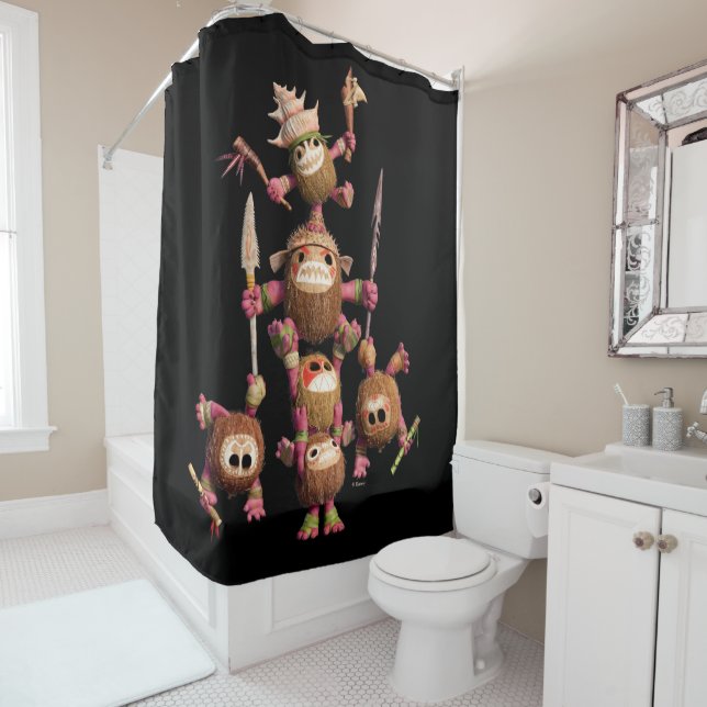 Moana | Kakamora - Coconut Pirates Shower Curtain (In Situ)