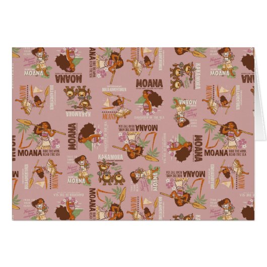 Moana & Kakamora Vintage Pattern (Front Horizontal)