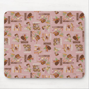 Moana & Kakamora Vintage Pattern Mouse Pad
