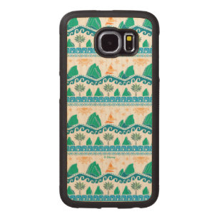 Moana   Land And Sea Are One - Pattern Carved Wood Samsung Galaxy S6 Case