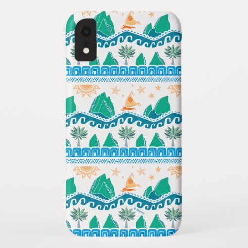 Moana  Land And Sea Are One _ Pattern iPhone XR Case