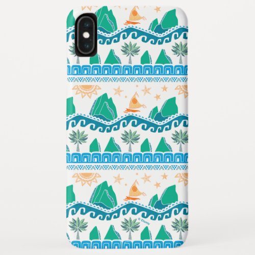 Moana  Land And Sea Are One _ Pattern iPhone XS Max Case