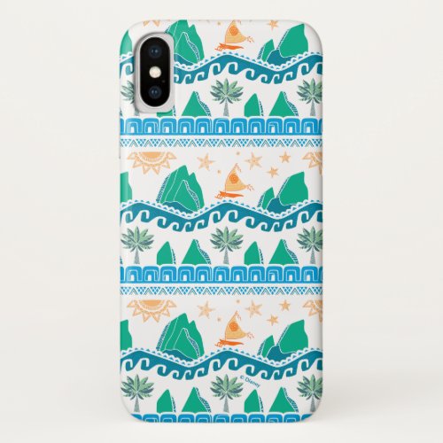 Moana  Land And Sea Are One _ Pattern iPhone XS Case