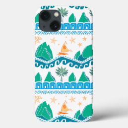 Moana | Land And Sea Are One - Pattern iPhone 13 Case