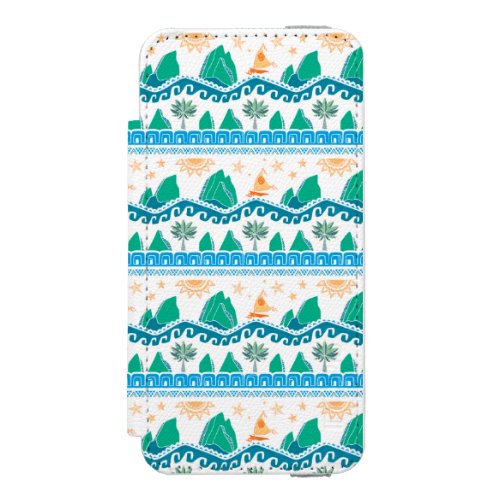 Moana  Land And Sea Are One _ Pattern Wallet Case For iPhone SE55s
