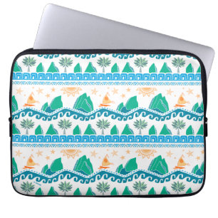 Moana Land And Sea Are One - Pattern Laptop Sleeve