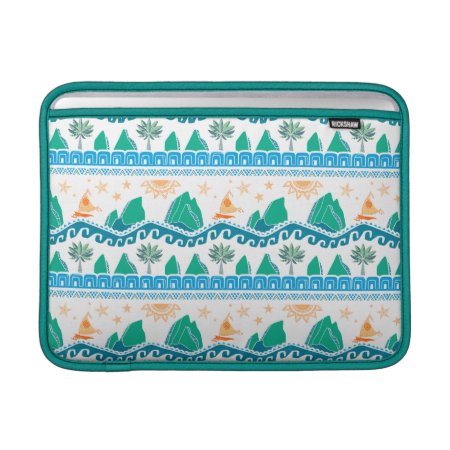 Moana | Land And Sea Are One - Pattern Macbook Air Sleeve