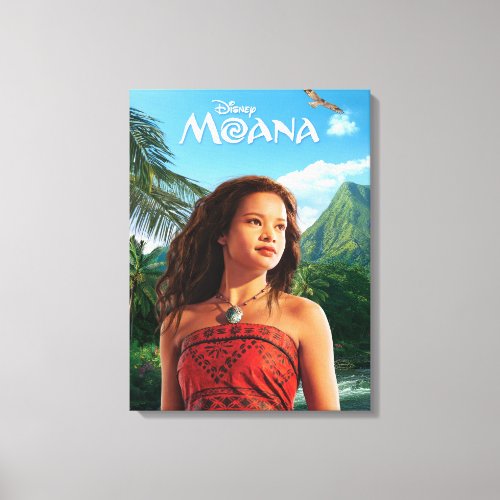 Moana Live Action Cinematic Adventure Portrait Canvas Print