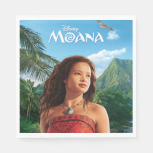 Moana Live Action Cinematic Adventure Portrait Napkins