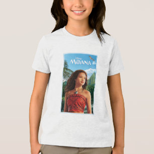 Moana Live Action Cinematic Adventure Portrait Tri-Blend Shirt
