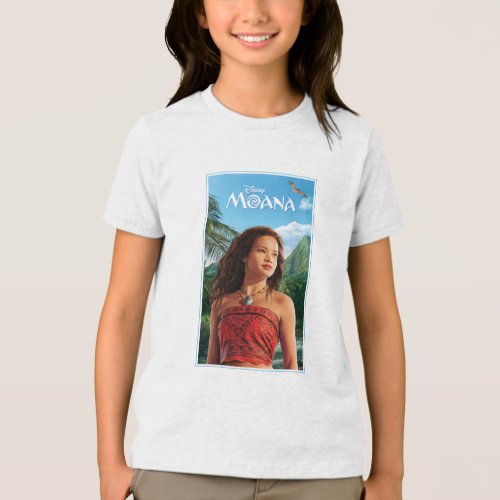 Moana Live Action Cinematic Adventure Portrait Tri-Blend Shirt