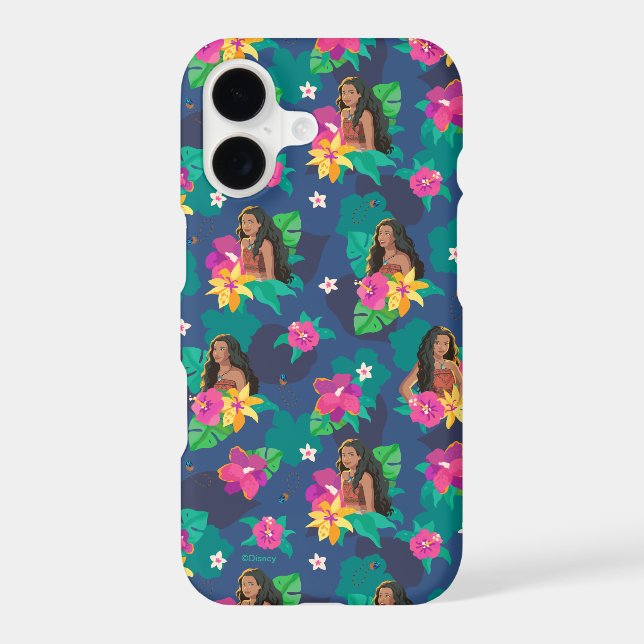 Moana Live Action Floral Seamless Pattern Case-Mate iPhone Case (Back)