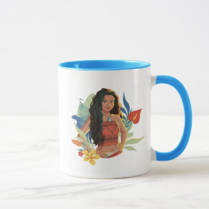 Moana Live Action Tropical Canoe Portrait Mug