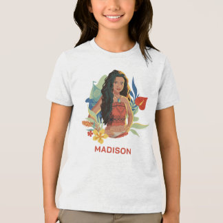 Moana Live Action Tropical Canoe Portrait Tri-Blend Shirt