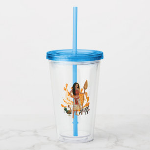 Moana Live Action Wayfinder Pua Heihei Graphic Acrylic Tumbler