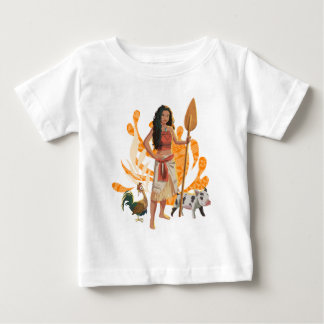 Moana Live Action Wayfinder Pua Heihei Graphic Baby T-Shirt