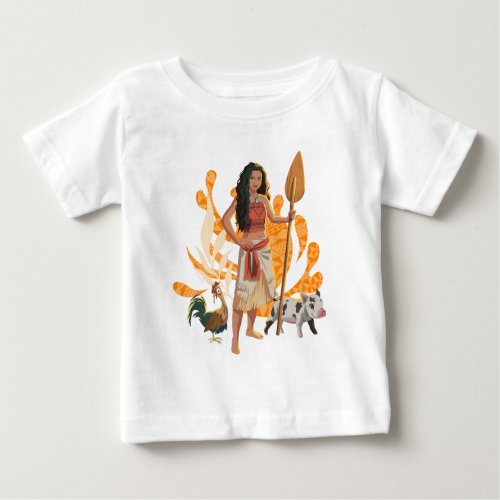 Moana Live Action Wayfinder Pua Heihei Graphic Baby T-Shirt