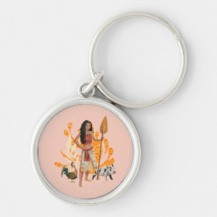 Moana Live Action Wayfinder Pua Heihei Graphic Keychain