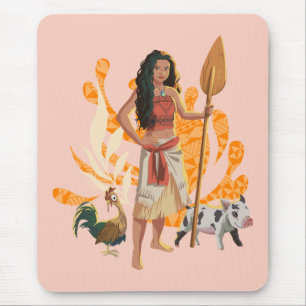 Moana Live Action Wayfinder Pua Heihei Graphic Mouse Pad