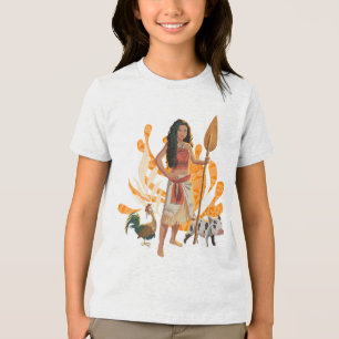 Moana Live Action Wayfinder Pua Heihei Graphic Tri-Blend Shirt