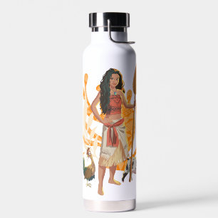 Moana Live Action Wayfinder Pua Heihei Graphic Water Bottle