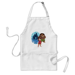 Moana & Maui Adventures in Oceania Adult Apron