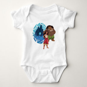 Moana & Maui Adventures in Oceania Baby Bodysuit