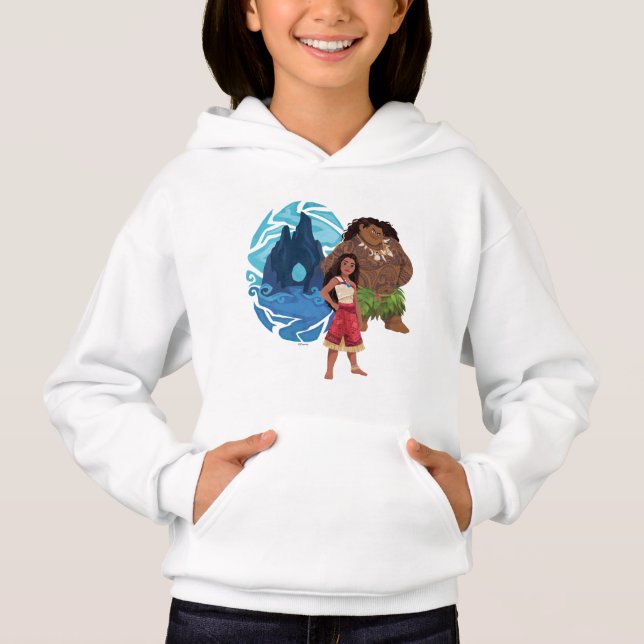 Moana & Maui Adventures in Oceania Hoodie (Front)