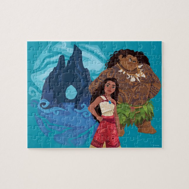 Moana & Maui Adventures in Oceania Jigsaw Puzzle (Horizontal)