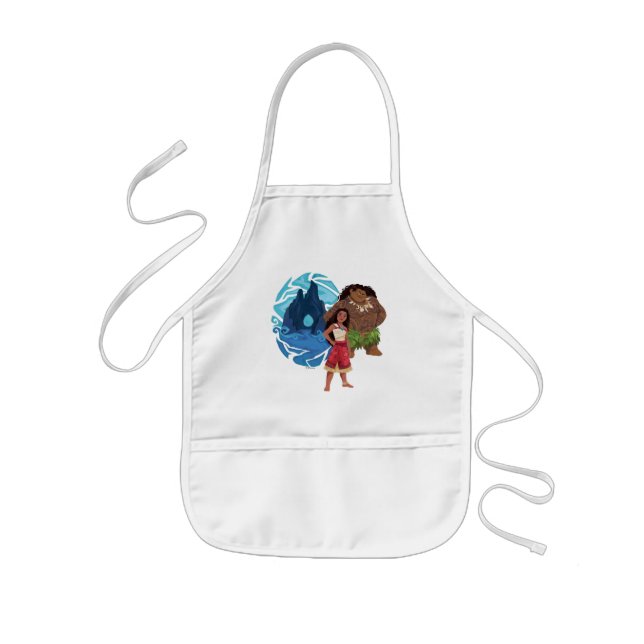 Moana & Maui Adventures in Oceania Kids' Apron (Front)