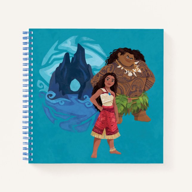 Moana & Maui Adventures in Oceania Notebook (Front)