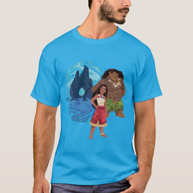 Moana & Maui Adventures in Oceania T-Shirt (Front)