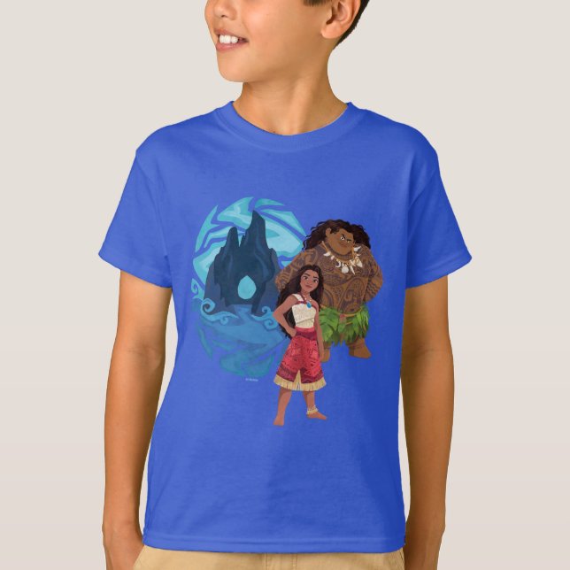 Moana & Maui Adventures in Oceania T-Shirt (Front)