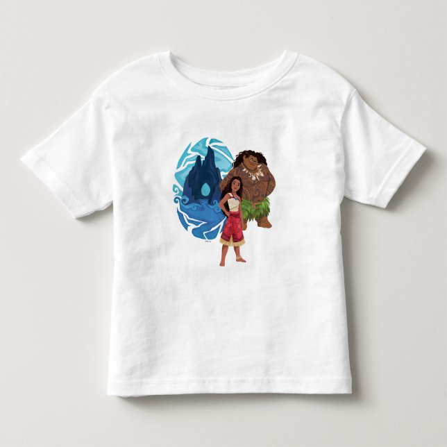 Moana & Maui Adventures in Oceania Toddler T-shirt (Front)