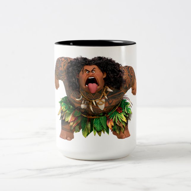 Moana | Maui - Don't Trick a Trickster Two-Tone Coffee Mug (Center)