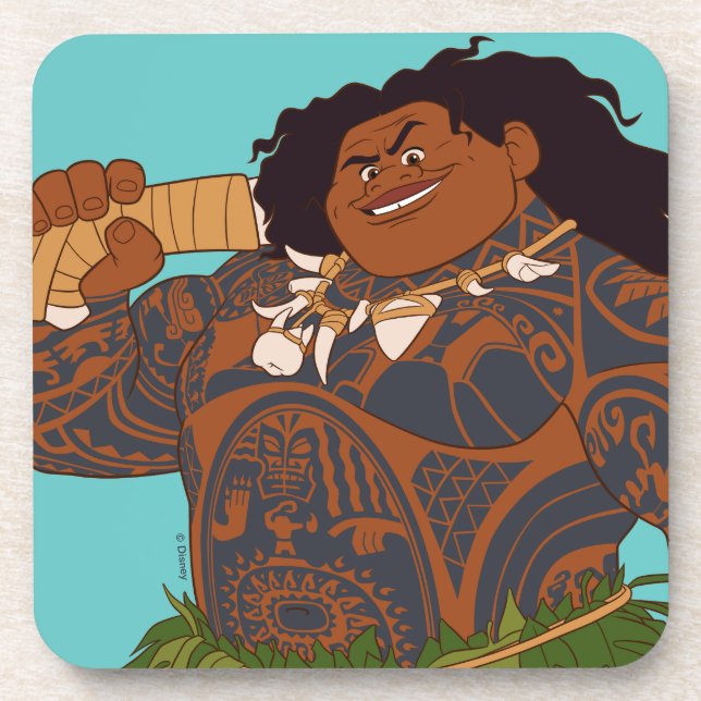 Moana | Maui - Hook Has The Power Beverage Coaster (Front)