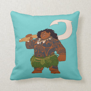 Moana Maui - Hook Has The Power Throw Pillow