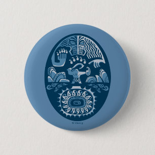 Moana   Maui - Island Lifter Pinback Button