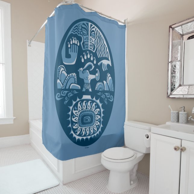 Moana | Maui - Island Lifter Shower Curtain (In Situ)