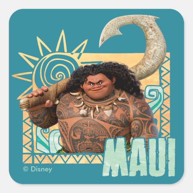Moana | Maui - Original Trickster Square Sticker (Front)