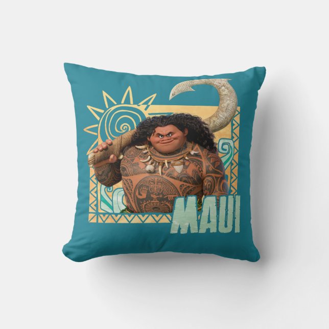 Moana | Maui - Original Trickster Throw Pillow (Front)